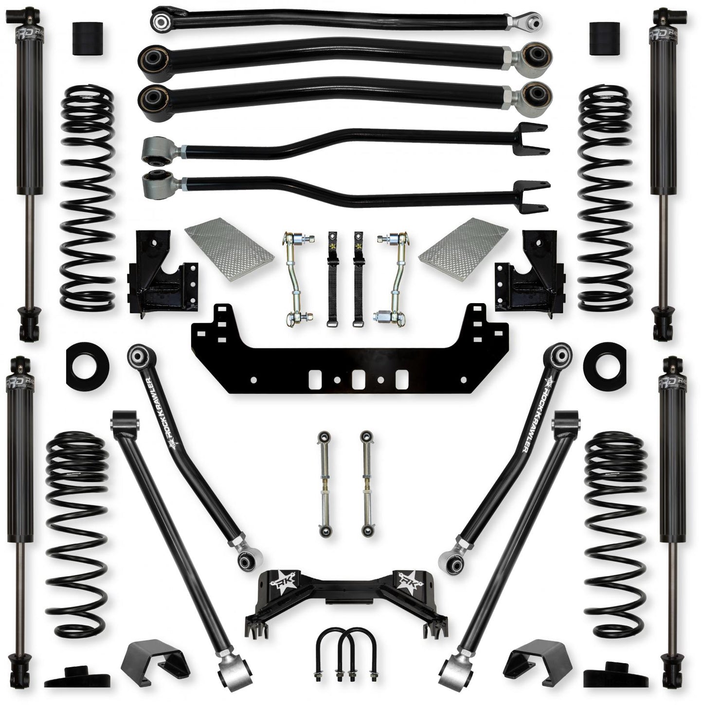 3.0 Inch Silverback Long-Arm Suspension System for Jeep Gladiator JT Gas Models Rock Krawler