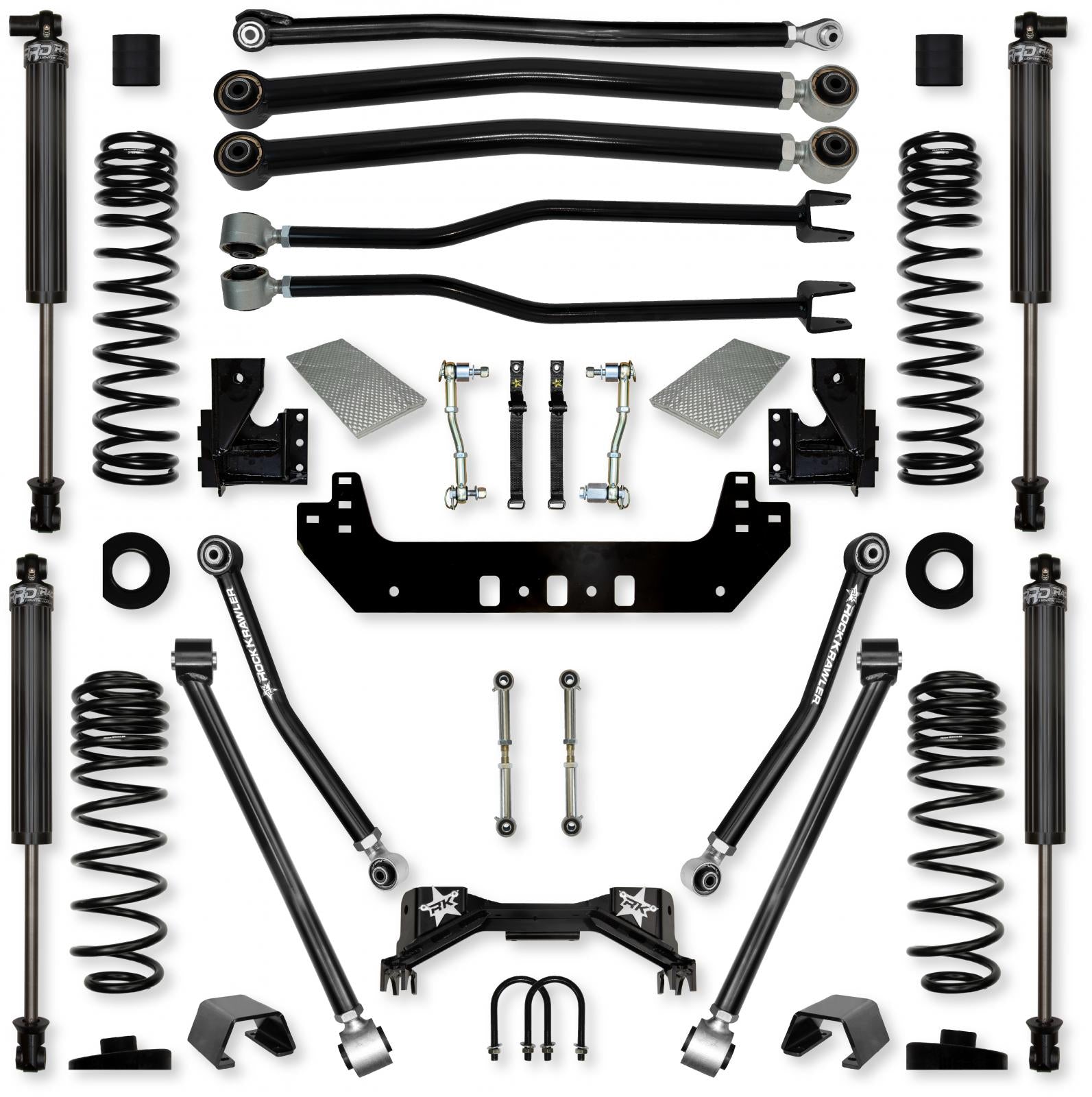 3.0 Inch Silverback Long-Arm Suspension System for Jeep Gladiator JT Gas Models Rock Krawler