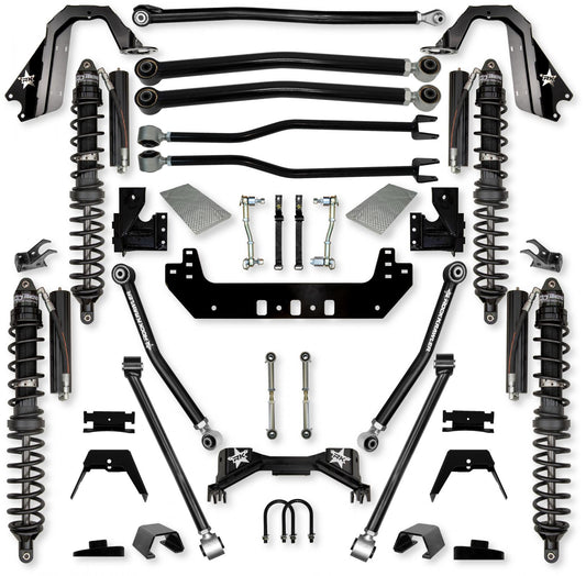 3.0 Inch Silverback Coilover Long-Arm Suspension System for Jeep Gladiator JT Gas Models Trail Runner System Stage 1 Rock Krawler