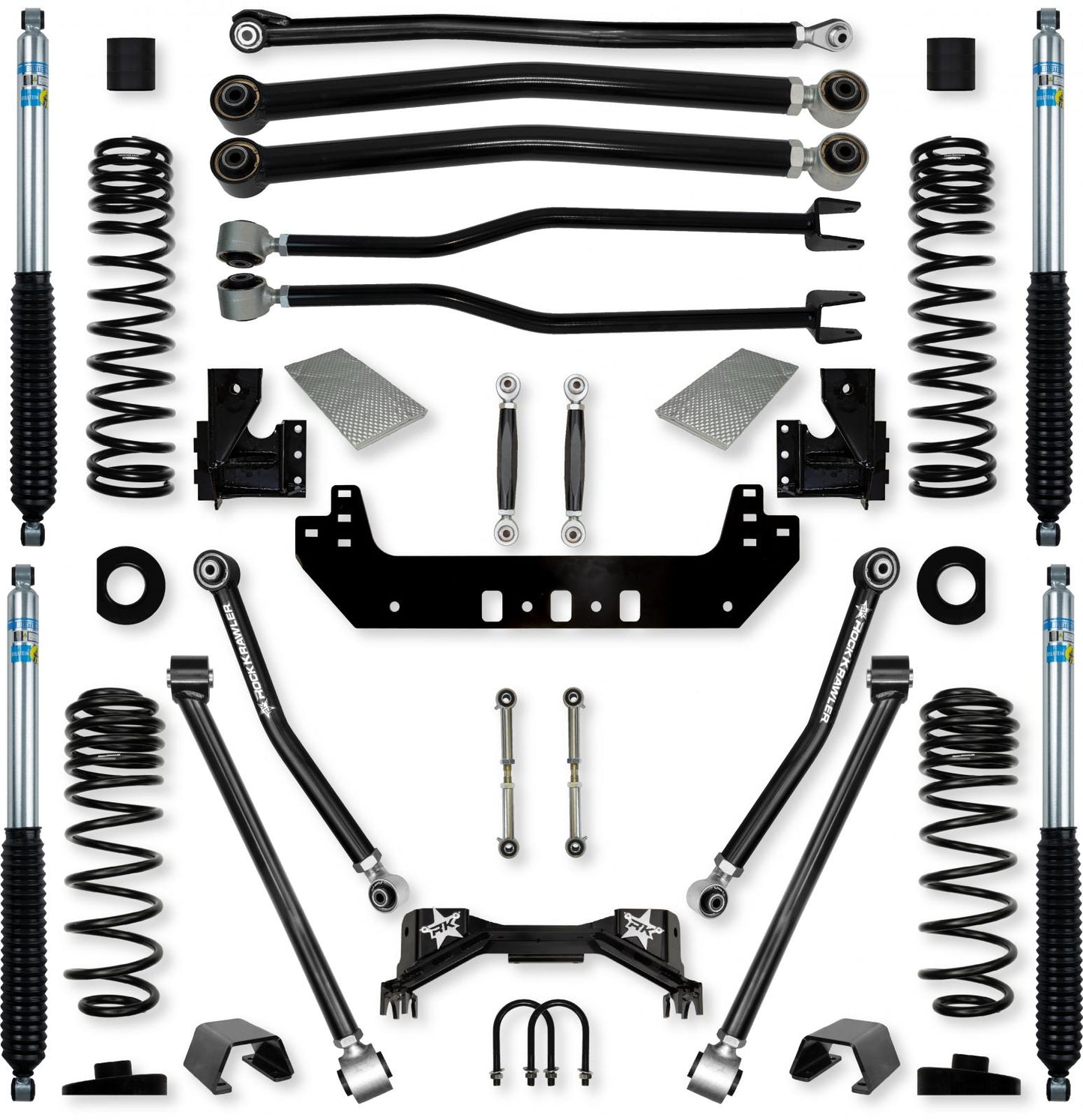 3.0 Inch Silverback No Limits Long-Arm Suspension System for Jeep Gladiator Gas Models Rock Krawler-1