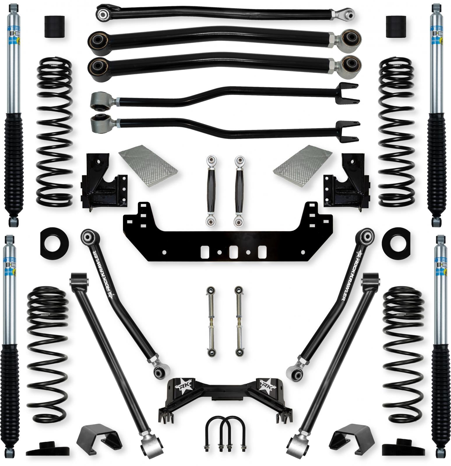 3.0 Inch Silverback No Limits Long-Arm Suspension System for Jeep Gladiator Gas Models Rock Krawler-1