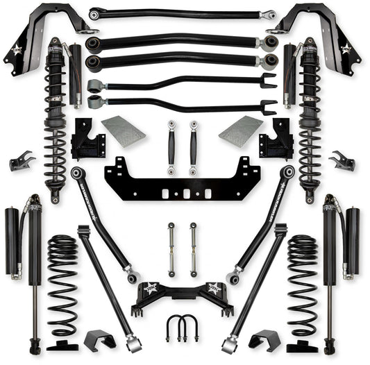 3.0 Inch Silverback Coilover No Limits Long-Arm Suspension System for Jeep Gladiator Gas Models Comp Stage 1 Rock Krawler