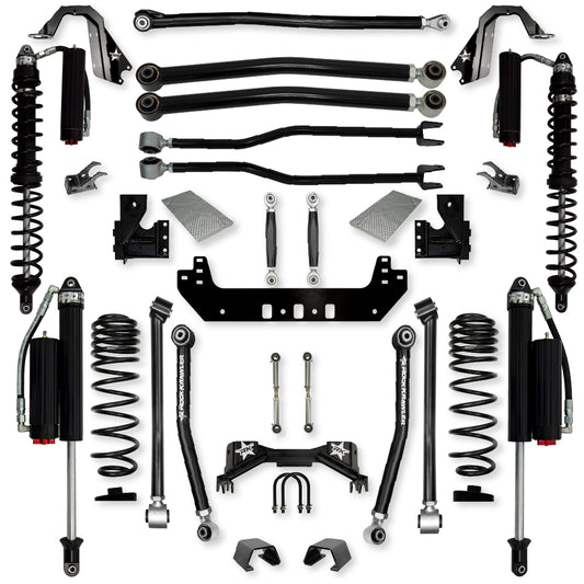 3.0 Inch Silverback Coilover No Limits Long-Arm Suspension System for Jeep Gladiator Gas Models Comp System Stage 2 Rock Krawler
