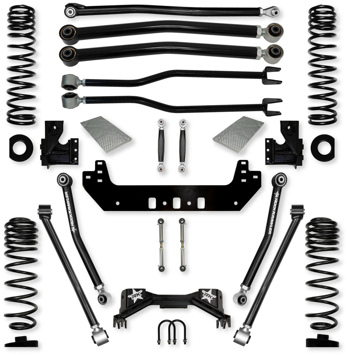 3.0 Inch Silverback No Limits Long-Arm Suspension System for Jeep Gladiator Gas Models Rock Krawler-2