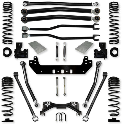 3.0 Inch Silverback No Limits Long-Arm Suspension System for Jeep Gladiator Gas Models Rock Krawler-2