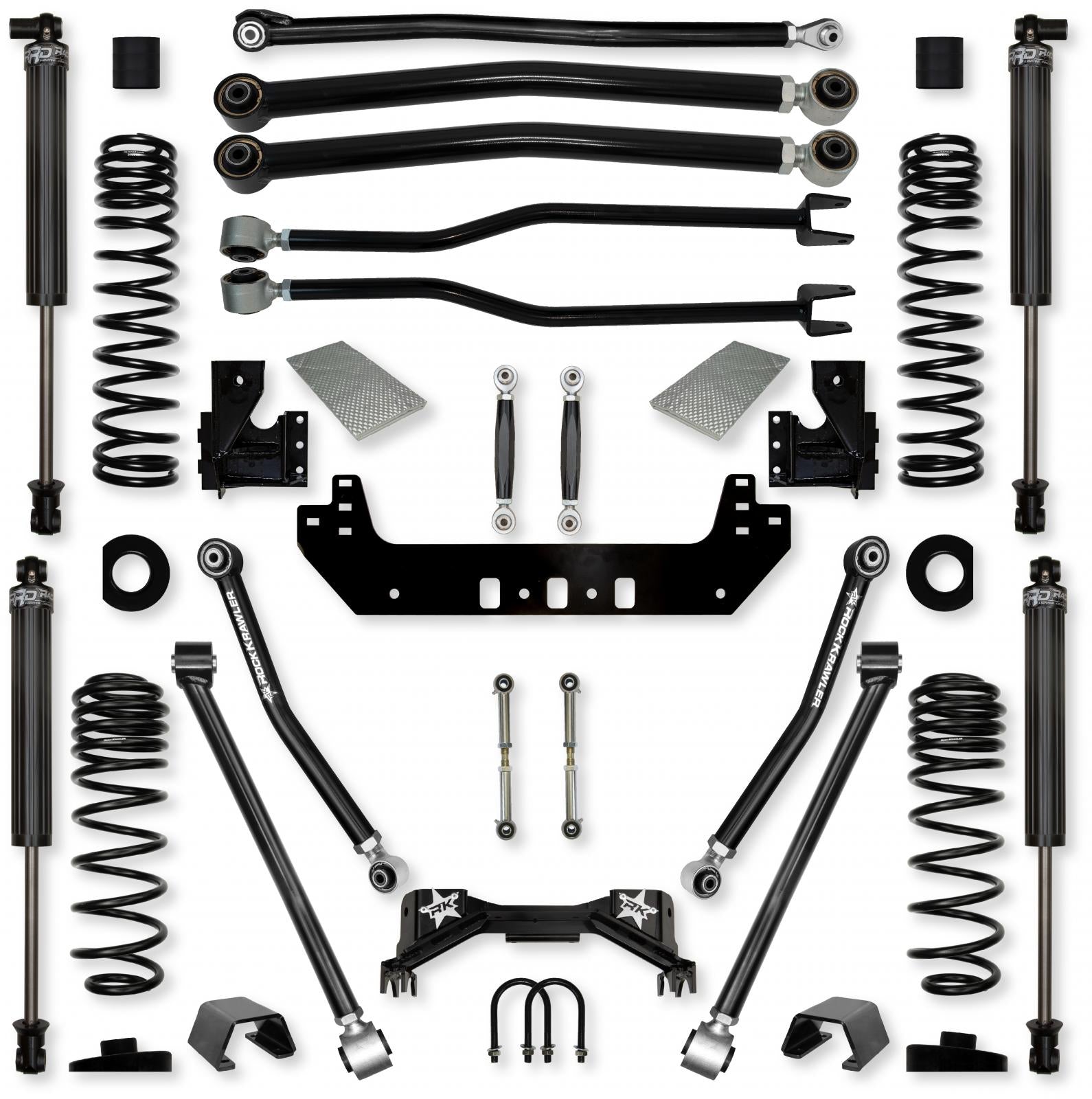 3.0 Inch Silverback No Limits Long-Arm Suspension System for Jeep Gladiator Gas Models Rock Krawler