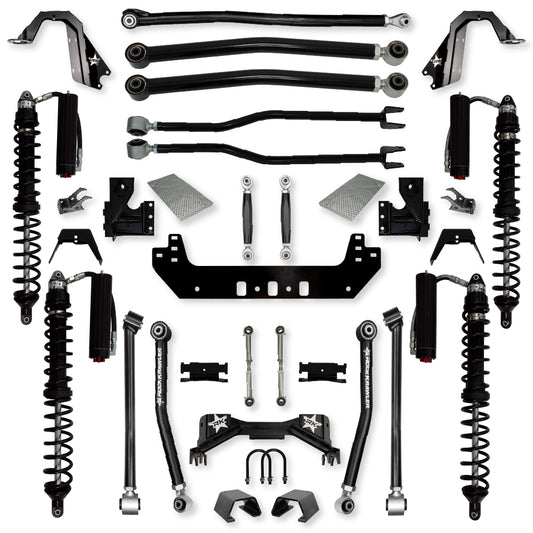 3.0 Inch Silverback Coilover No Limits Long-Arm Suspension System for Jeep Gladiator Gas Models Trail Runner System Stage 2 Rock Krawler