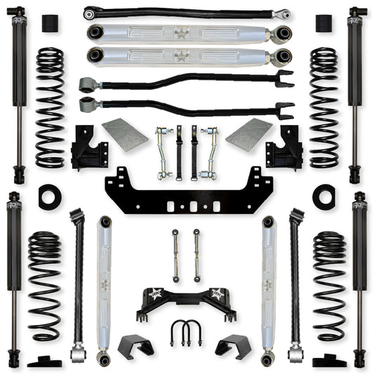 3.0 Inch Silverback Pro Elite Long-Arm Suspension System for Jeep Gladiator Gas Models Rock Krawler