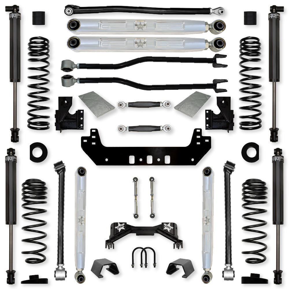 3.0 Inch Silverback Pro Elite No Limits Long-Arm Suspension System for Jeep Gladiator Gas Models Rock Krawler