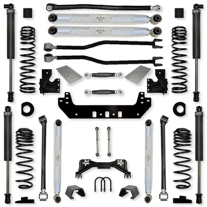 3.0 Inch Silverback Pro Elite No Limits Long-Arm Suspension System for Jeep Gladiator Gas Models Rock Krawler