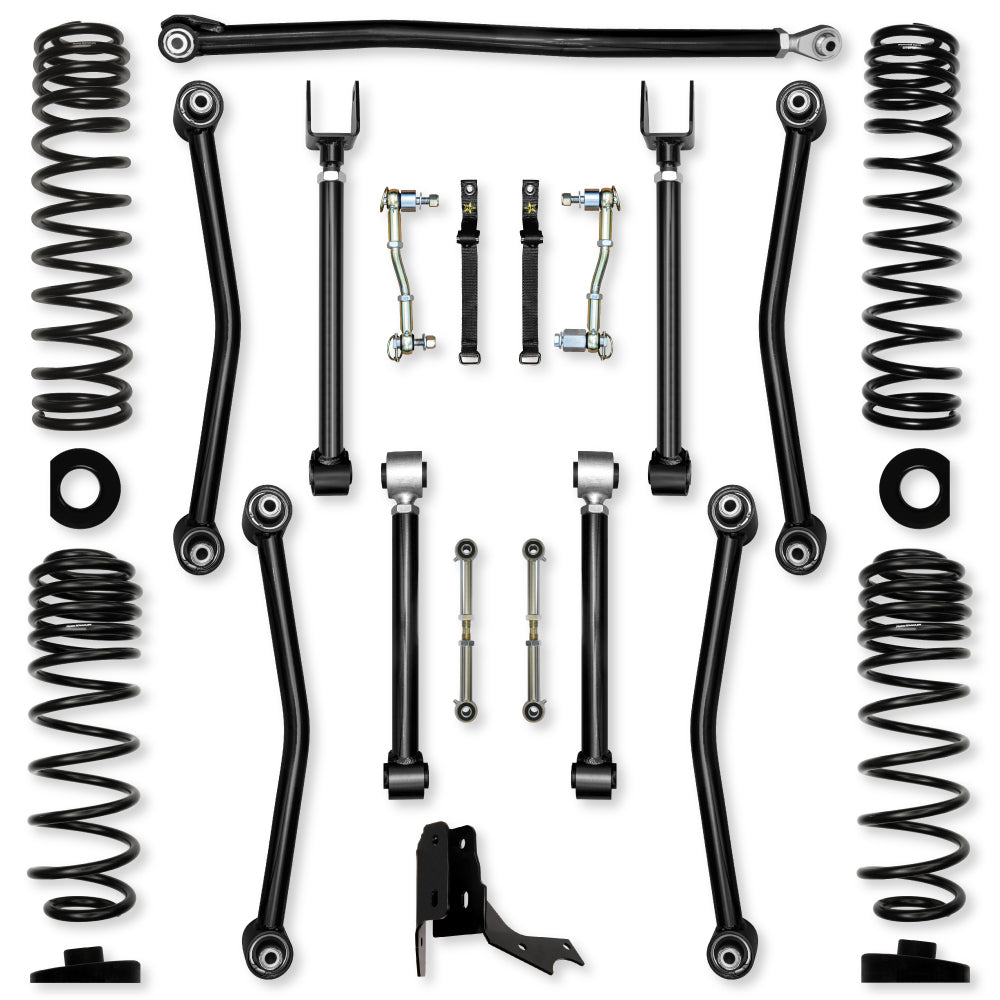 3.0 Inch Ultimate Adventure Mid-Arm Suspension System for Jeep Gladiator JT Gas Models Rock Krawler-2