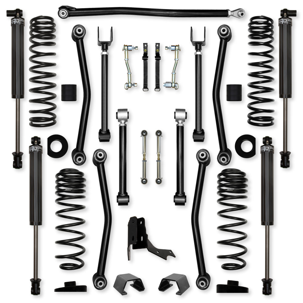 3.0 Inch Ultimate Adventure Mid-Arm Suspension System for Jeep Gladiator JT Gas Models Rock Krawler
