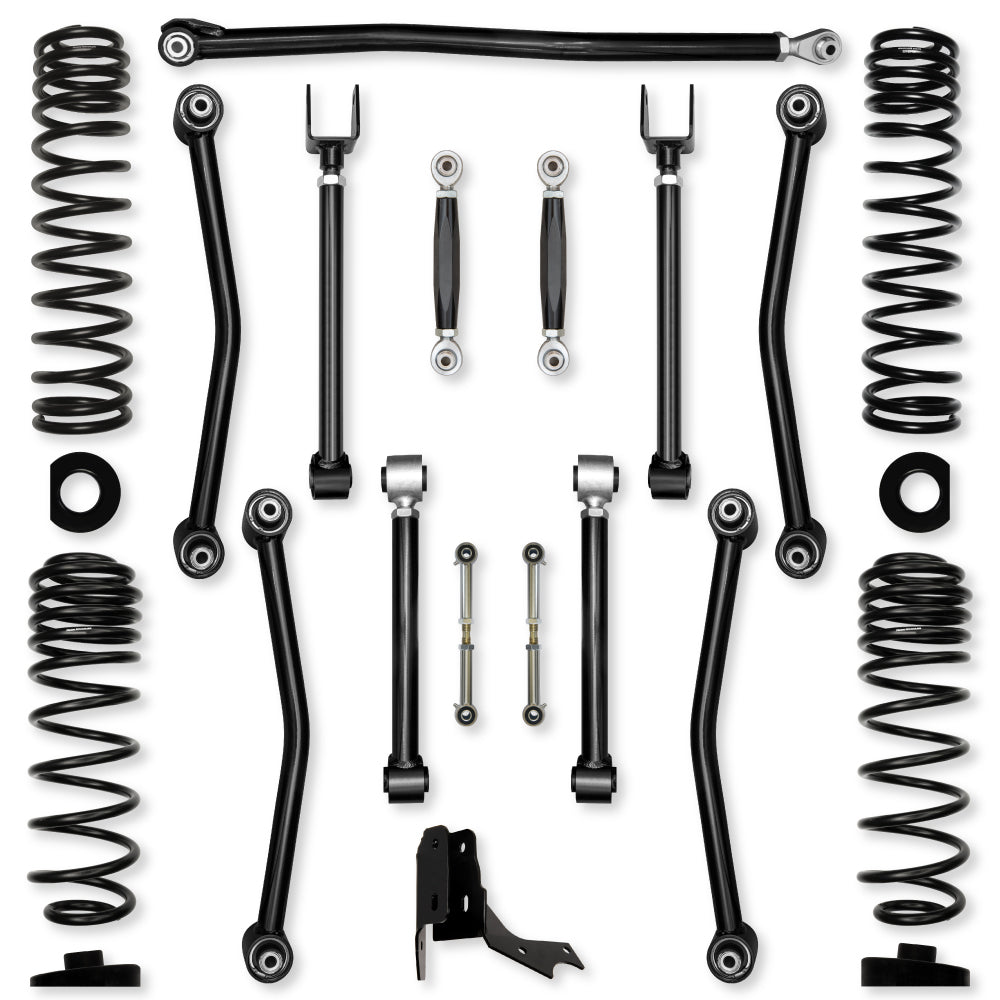 3.0 Inch Ultimate Adventure No Limits Mid-Arm Suspension System for Jeep Gladiator JT Gas Models Rock Krawler-2