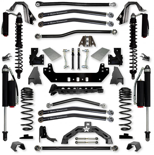 3.0 Inch X-Factor X2 Coilover Long-Arm Suspension System for Jeep Gladiator JT Diesel Models Comp System Stage 2 Rock Krawler