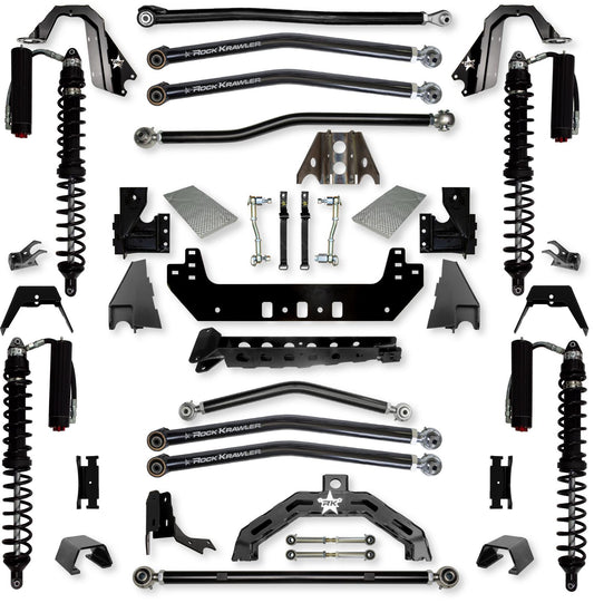 3.0 Inch X-Factor X2 Coilover Long-Arm Suspension System for Jeep Gladiator JT Diesel Models Trail Runner System Stage 2 Rock Krawler