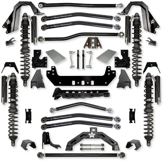 3.0 Inch X-Factor X2 Coilover Long-Arm Suspension System for Jeep Gladiator JT Gas Models Trail Runner System Stage 1 Rock Krawler
