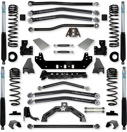 3.0 Inch X-Factor X2 No Limits Long-Arm Suspension System for Jeep Gladiator JT Rubicon Diesel Models Rock Krawler-1
