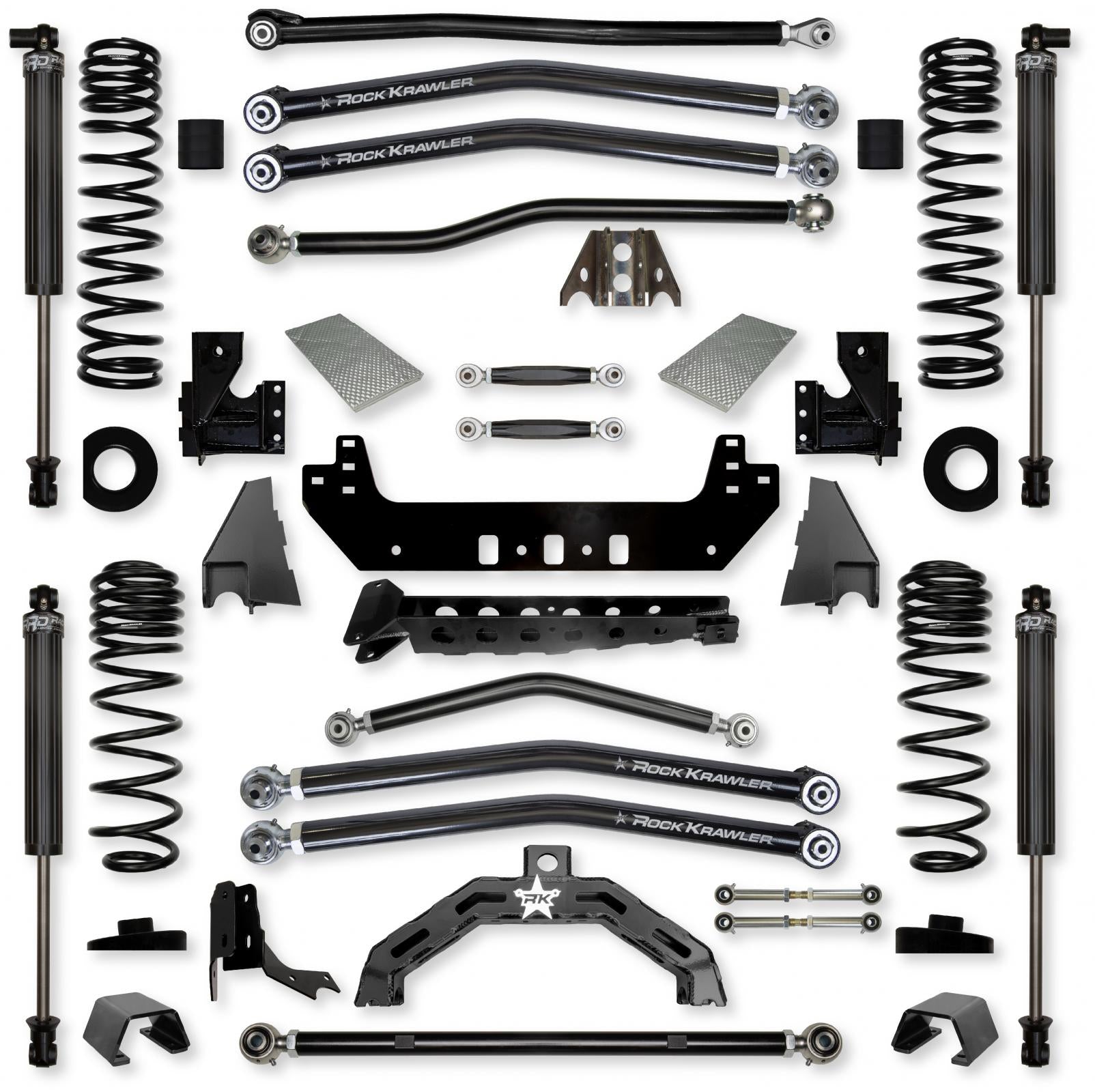 3.0 Inch X-Factor X2 No Limits Long-Arm Suspension System for Jeep Gladiator JT Rubicon Diesel Models Rock Krawler