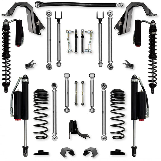 3.0 Inch X-Factor PRO Coilover Mid-Arm Suspension System for Jeep Gladiator JT Gas Models Comp System Stage 2 Rock Krawler