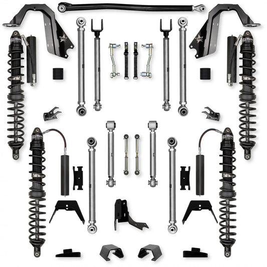 3.0 Inch X-Factor PRO Coilover Mid-Arm Suspension System for Jeep Gladiator JT Diesel Models Trail Runner System Stage 1 Rock Krawler