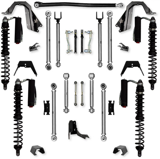 3.0 Inch X-Factor PRO Coilover Mid-Arm Suspension System for Jeep Gladiator JT Diesel Models Trail Runner System Stage 2 Rock Krawler