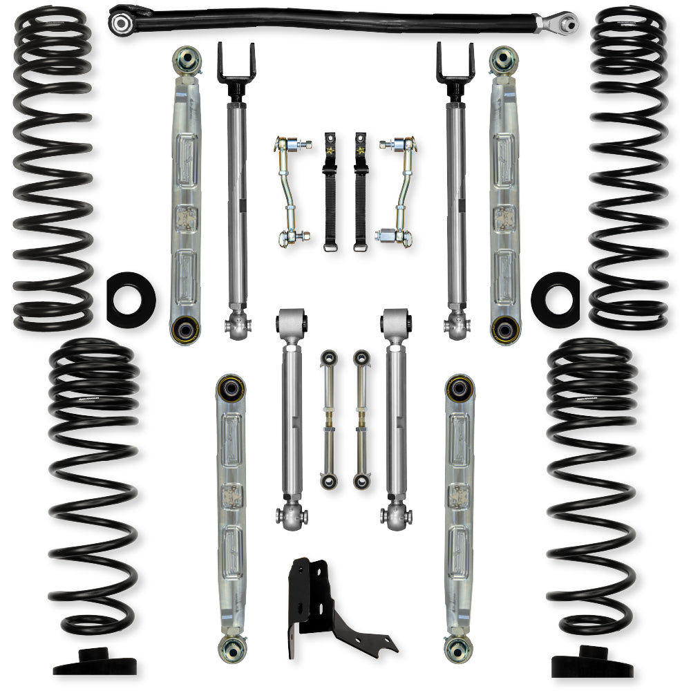 3.0 Inch X-Factor Pro Elite Mid-Arm Suspension System for Jeep Gladiator JT Diesel Models Rock Krawler-2
