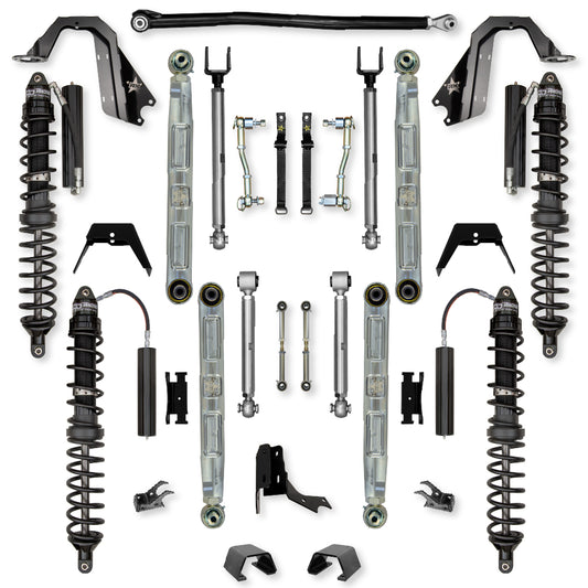 3.0 Inch X-Factor Pro Elite Coilover Mid-Arm Suspension System for Jeep Gladiator JT Diesel Models Trail Runner System Stage 1 Rock Krawler