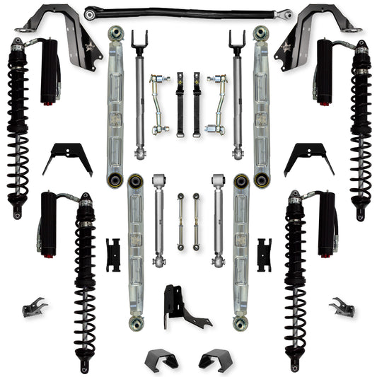 3.0 Inch X-Factor Pro Elite Coilover Mid-Arm Suspension System for Jeep Gladiator JT Diesel Models Trail Runner System Stage 2 Rock Krawler