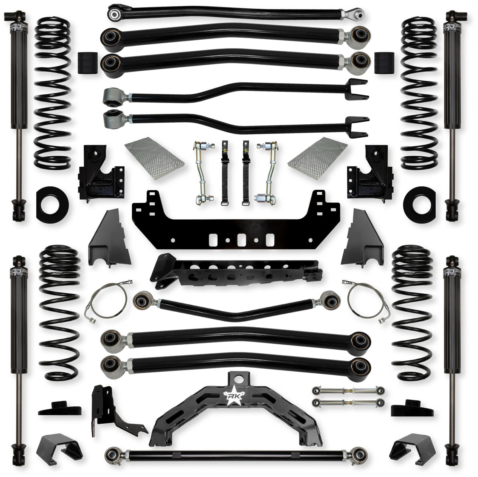 4.5 Inch Adventure X2 Long-Arm Suspension System for Jeep Gladiator JT Diesel Models Rock Krawler