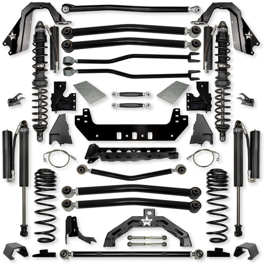 4.5 Inch Adventure X2 Coilover No Limits Long-Arm Suspension System for Jeep Gladiator JT Gas Models Comp Stage 1 Rock Krawler