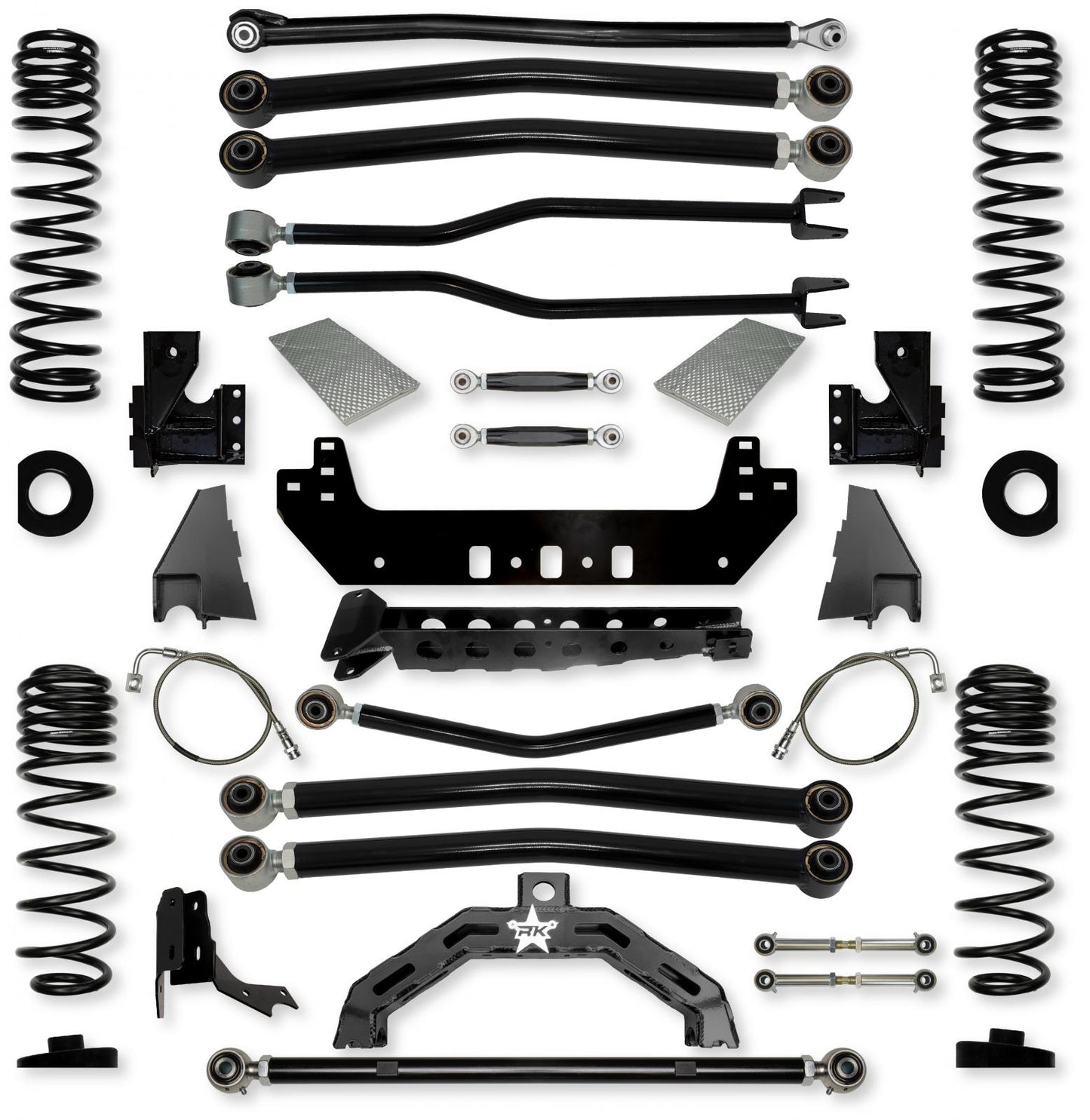 4.5 Inch Adventure X2 No Limits Long-Arm Suspension System for Jeep Gladiator JT Gas Models Rock Krawler-2