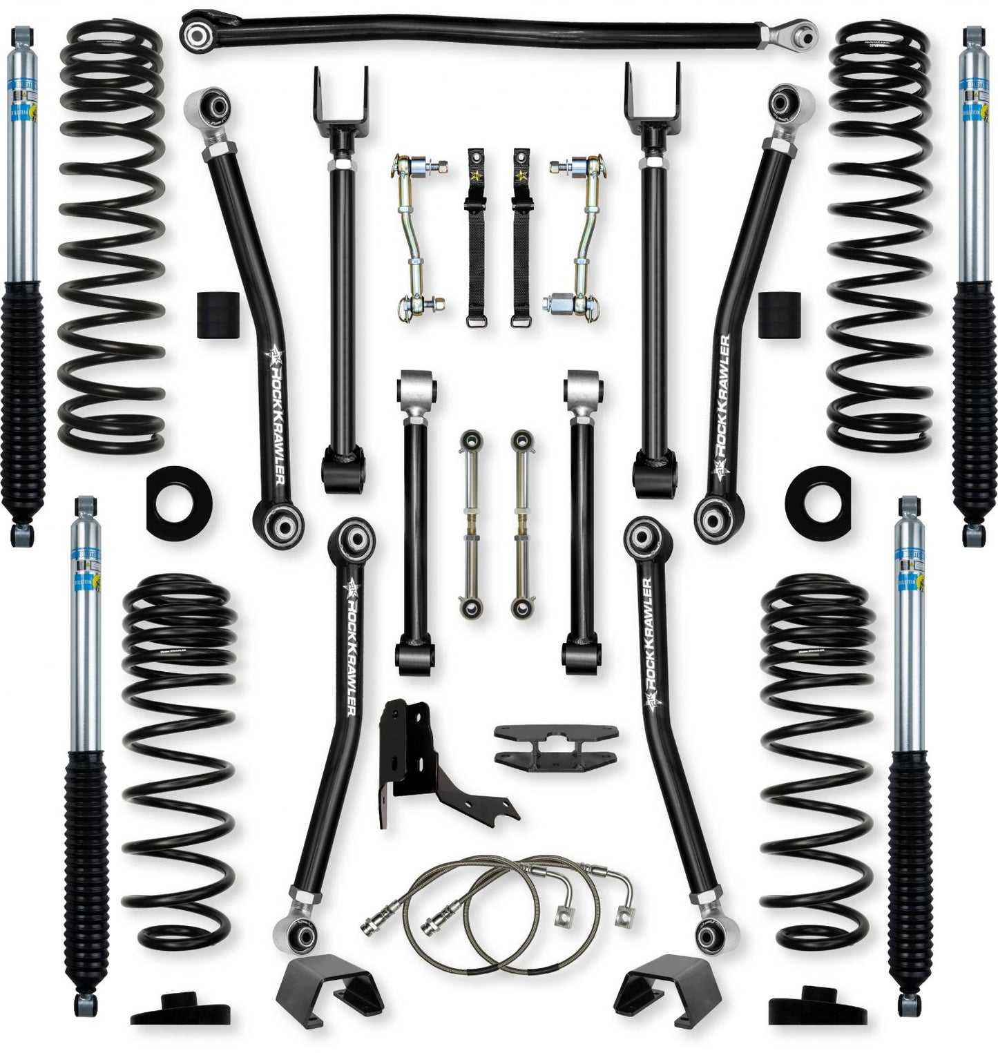 4.5 Inch Adventure X Mid-Arm Suspension System for Jeep Gladiator JT Gas Models Rock Krawler-1