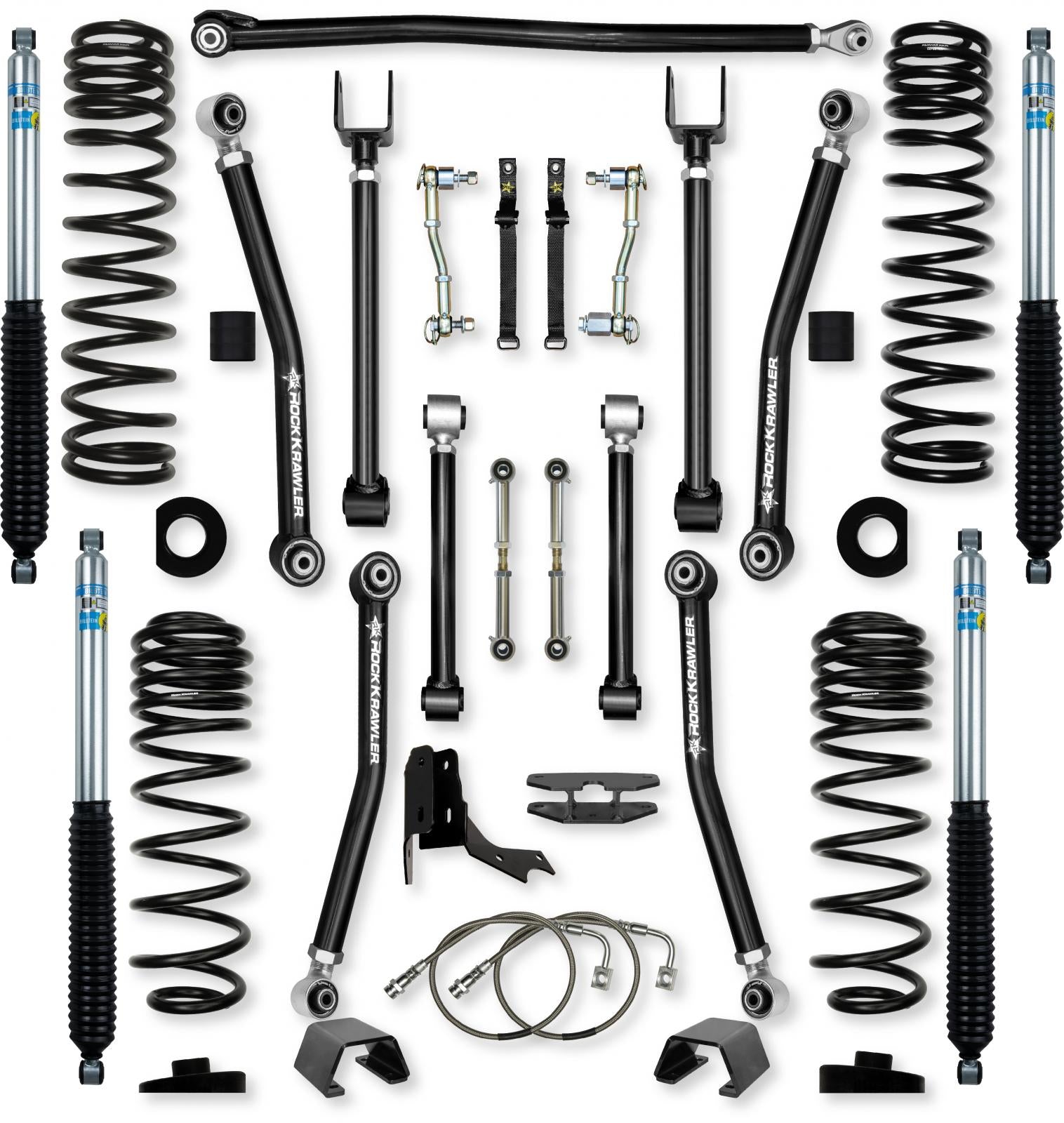 4.5 Inch Adventure X Mid-Arm Suspension System for Jeep Gladiator JT Gas Models Rock Krawler-1