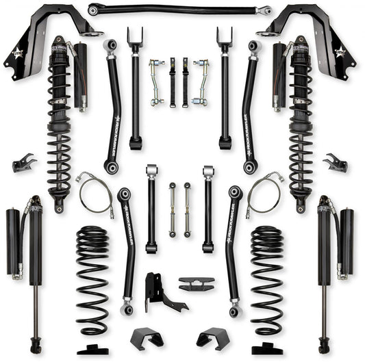 4.5 Inch Adventure X Coilover Mid-Arm Suspension System for Jeep Gladiator JT Diesel Models Comp Stage 1 Rock Krawler