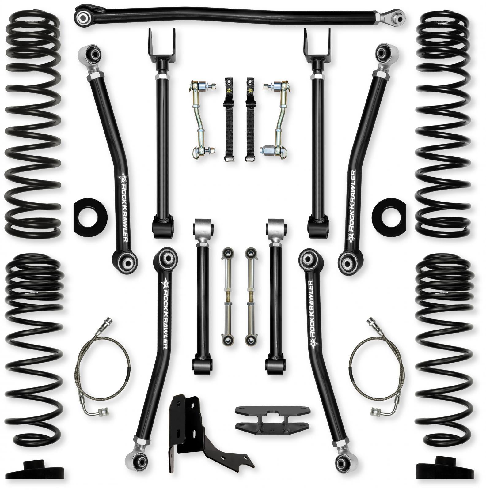 4.5 Inch Adventure X Mid-Arm Suspension System for Jeep Gladiator JT Gas Models Rock Krawler-2