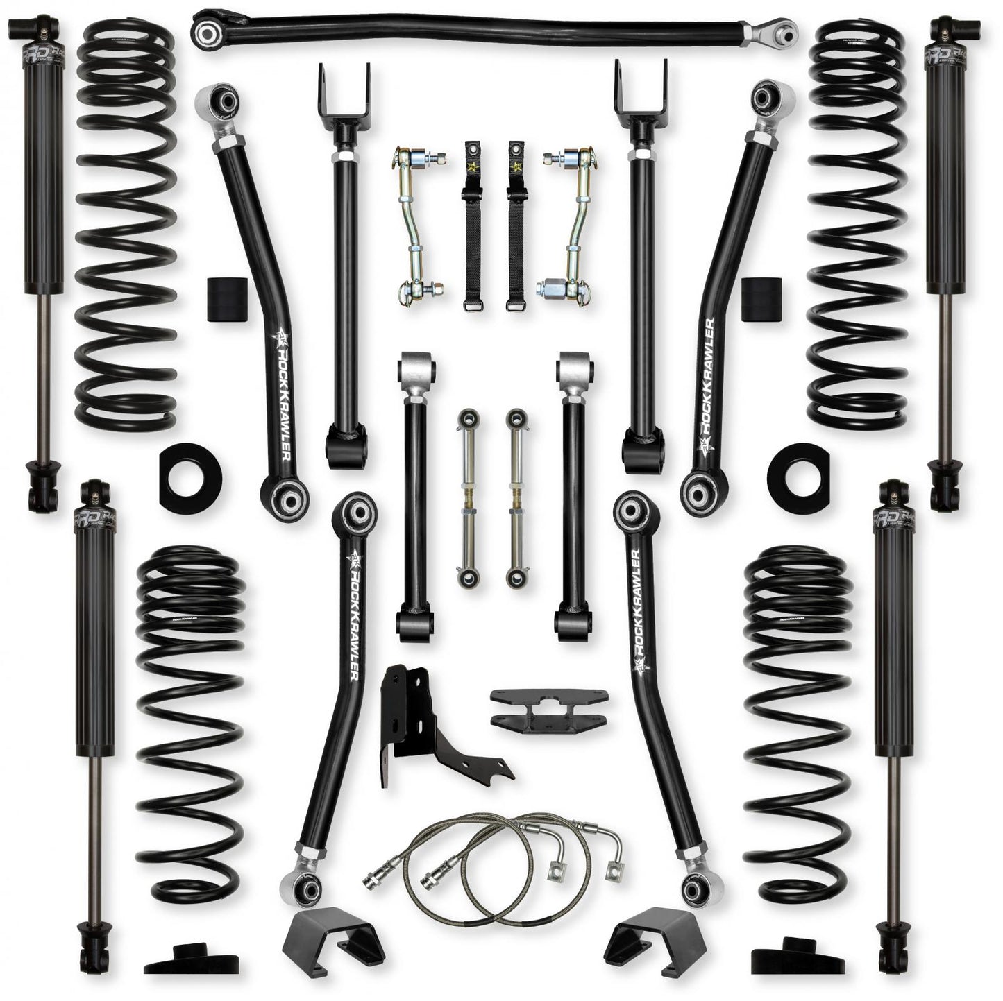4.5 Inch Adventure X Mid-Arm Suspension System for Jeep Gladiator JT Gas Models Rock Krawler