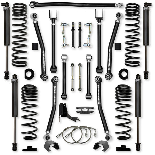 4.5 Inch Adventure X Mid-Arm Suspension System for Jeep Gladiator JT Gas Models Rock Krawler