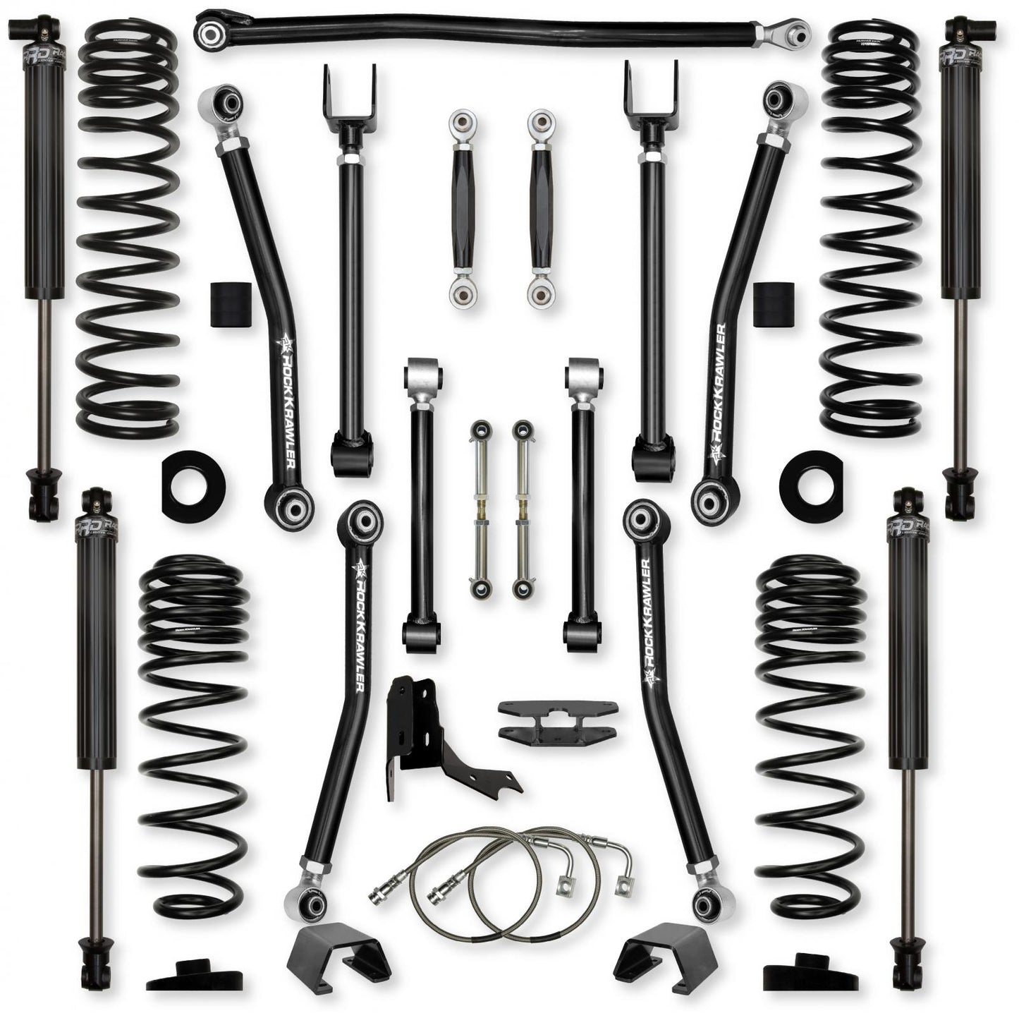 4.5 Inch Adventure X No Limits Mid-Arm System for Jeep Gladiator JT Diesel Models Rock Krawler