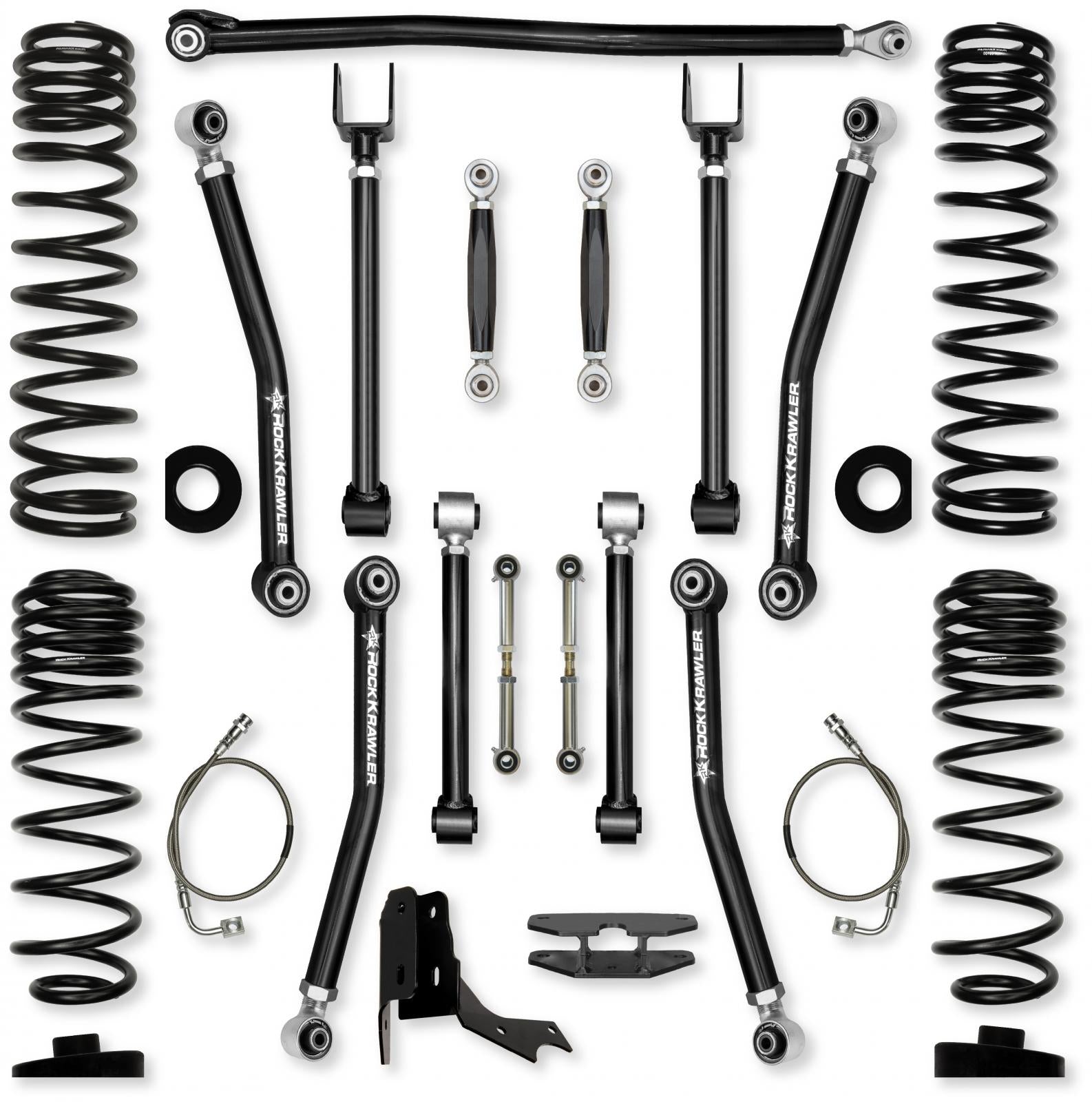 4.5 Inch Adventure X No Limits Mid-Arm Suspension System for Jeep Gladiator JT Gas Models Rock Krawler-2