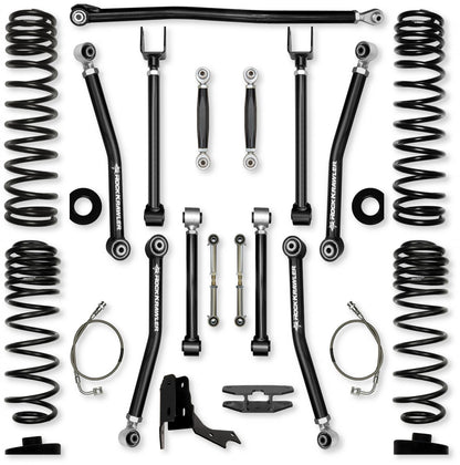 4.5 Inch Adventure X No Limits Mid-Arm Suspension System for Jeep Gladiator JT Gas Models Rock Krawler-2