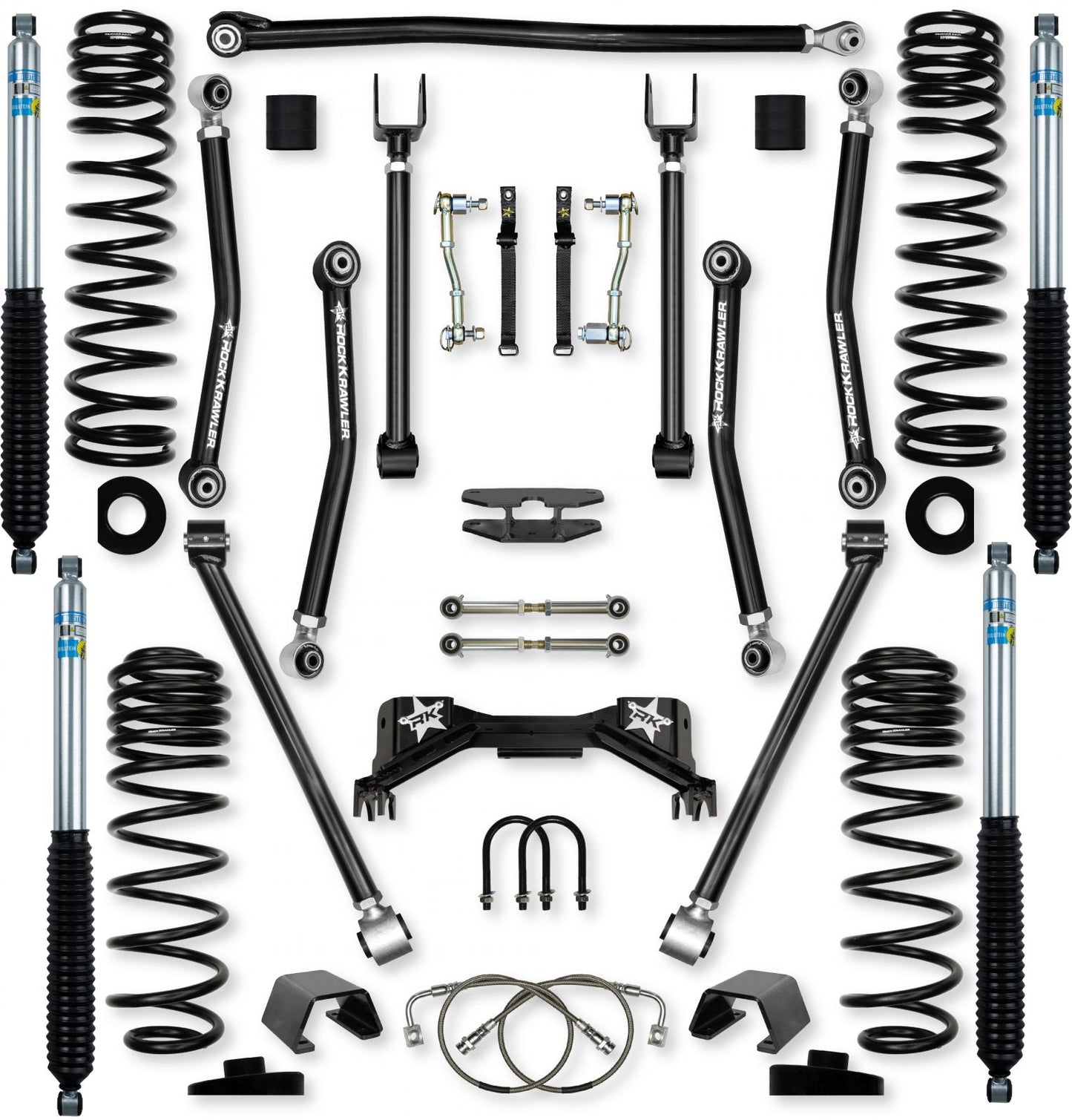 4.5 Inch Adventure X Pro Mid-Arm Suspension System for Jeep Gladiator JT Gas Models Rock Krawler-1