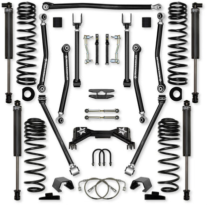 4.5 Inch Adventure X Pro Mid-Arm Suspension System for Jeep Gladiator JT Gas Models Rock Krawler