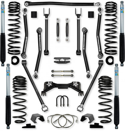 4.5 Inch Adventure X Pro No Limits Mid-Arm Suspension System for Jeep Gladiator JT Gas Models Rock Krawler-1