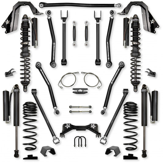 4.5 Inch Adventure X Pro Coilover No Limits Mid-Arm Suspension System for Jeep Gladiator JT Gas Models Rock Krawler