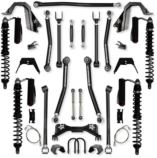4.5 Inch Adventure X Pro Coilover No Limits Mid-Arm Suspension System for Jeep Gladiator JT Gas Models Trail Runner System Stage 2 Rock Krawler