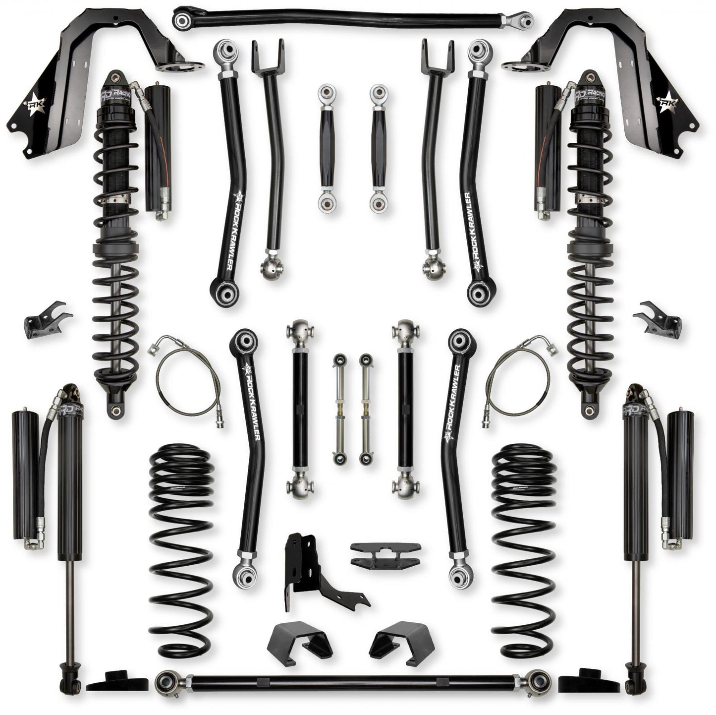 4.5 Inch X-Factor No Limits Mid-Arm Suspension System for Jeep Gladiator JT Gas Models Rock Krawler-1