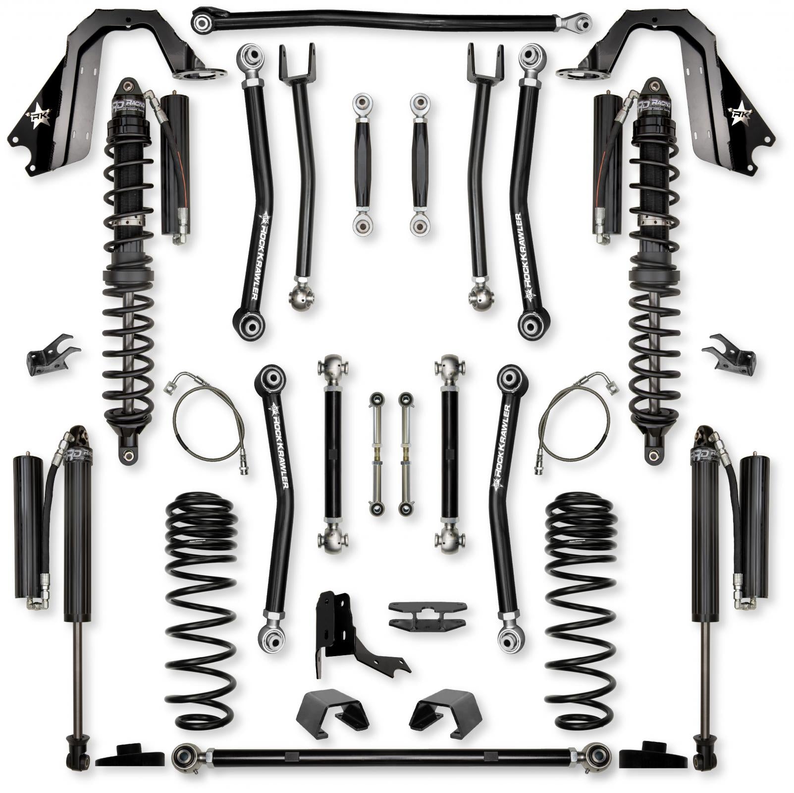 4.5 Inch X-Factor No Limits Mid-Arm Suspension System for Jeep Gladiator JT Gas Models Rock Krawler-1