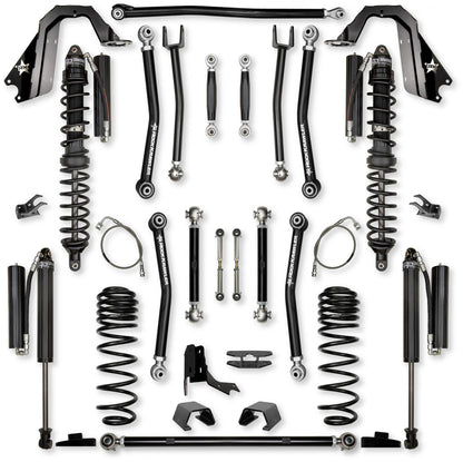 4.5 Inch X-Factor No Limits Mid-Arm Suspension System for Jeep Gladiator JT Gas Models Rock Krawler-1