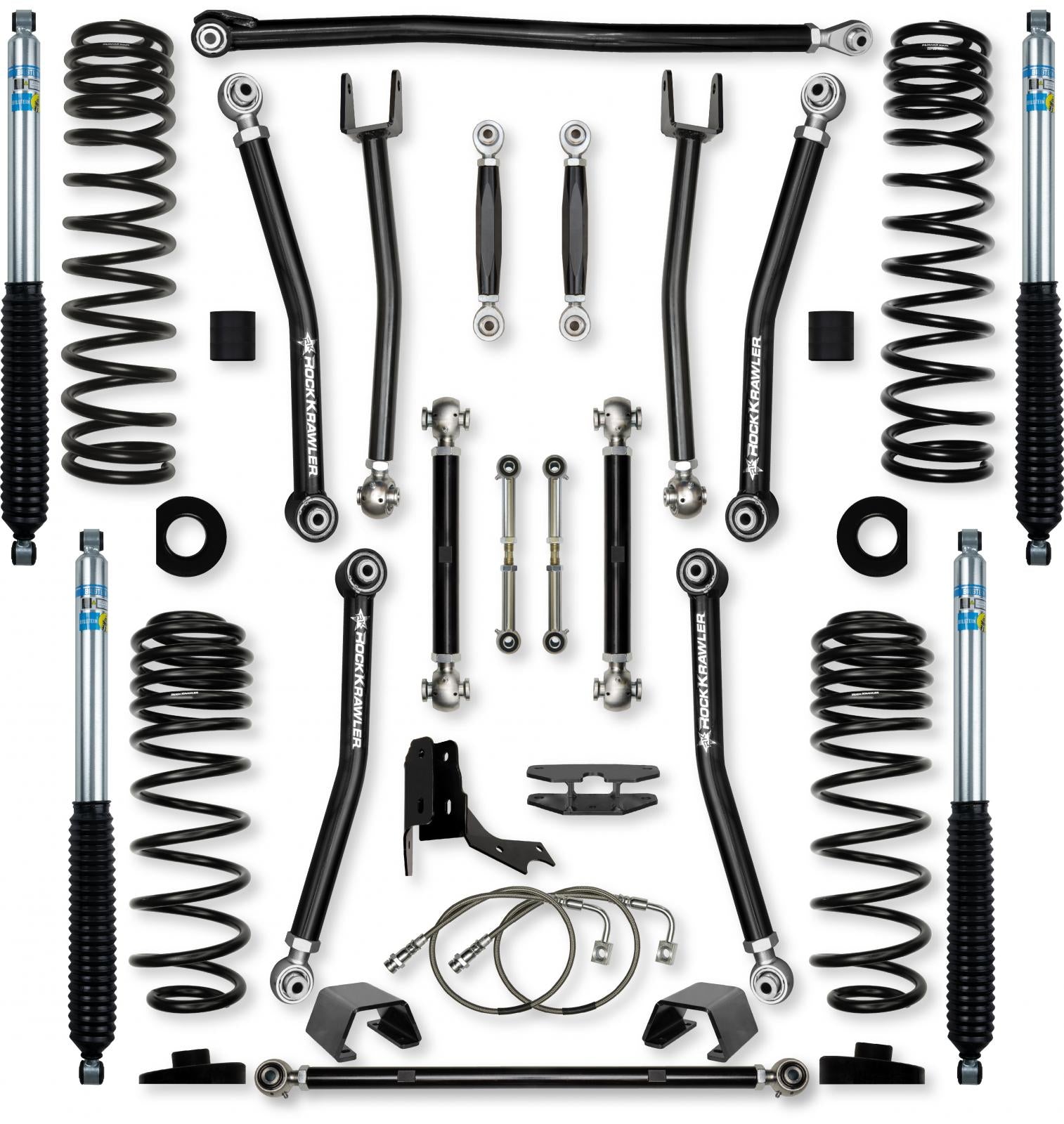 4.5 Inch X-Factor No Limits Mid-Arm Suspension System for Jeep Gladiator JT Diesel Models Rock Krawler-1