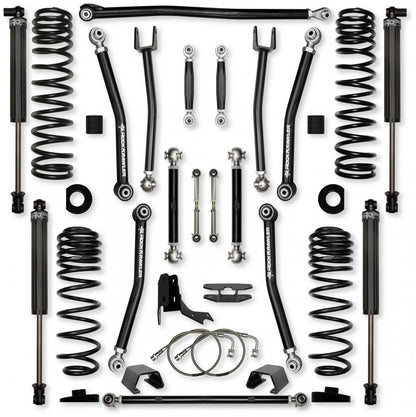 4.5 Inch X-Factor No Limits Mid-Arm Suspension System for Jeep Gladiator JT Diesel Models Rock Krawler